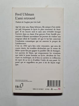 L'ami Retrouve. Uhlman Fred