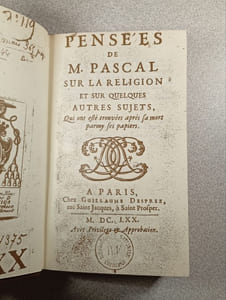 Pensées de M. pascal sur la religion et sur quelques autres sujets