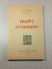 Chants liturgiques. F. Lamy