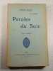 Paroles du Soir. Edmond Thiriet