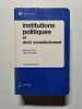 Institutions politiques et droit constitutionnel. Marcel Pr&eacute;lot  Jean Boulouis