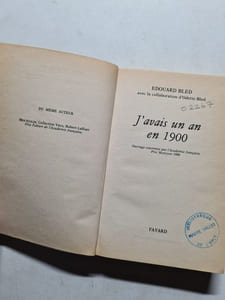 J'avais un an en 1900