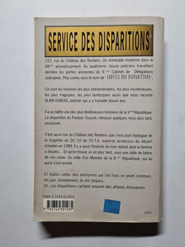 Service des disparus. Dubois Alain