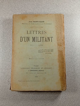 Lettres d'un militant. Jean Saint-Clair