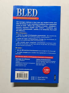 Bled : Orthographe grammaire