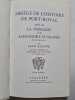 Abr&eacute;g&eacute; de l'histoire de port-royal. JEAN RACINE
