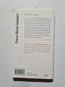 Derniers carnets: scenes de la vie politique
