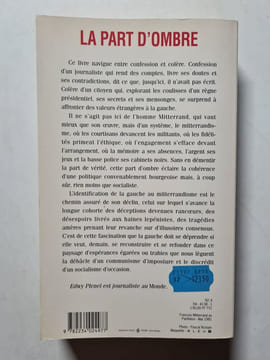 La part d'ombre. Plenel Edwy