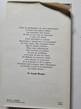 Exploitez la puissance de votre subconscient. Dr Joseph Murphy