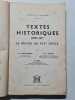 Textes historiques 1848-1871 le milieu du XIXe si&egrave;cle. M. Chaulanges  A.-G. Manry  R. S&egrave;ve