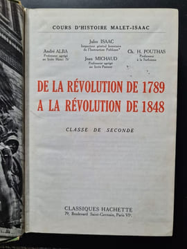 De la Révolution de 1789 à la Révolution de 1848. Jules ISAAC Jean MICHAUD André ALBA Ch. H. POUTHAS