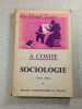 Sociologie. A. Comte