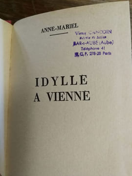 Idylle à Vienne. Anne-Marie