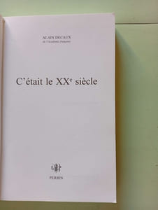 C'était le XXe siècle