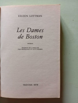 Les dames de boston. Lottman Eileen
