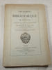Catalogue de la Biblioth&egrave;que du feu M. Benzon. 