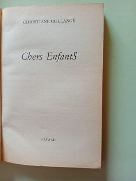 Chers enfantS. Collange Christiane