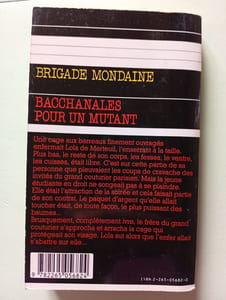 Bacchanales pour un mutant n°158