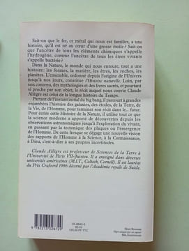 Introduction à une Histoire naturelle. Du big bang à la disparition de l'Homme. Allègre Claude