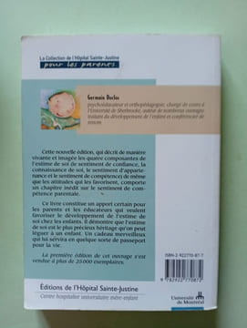 L'estime de soi un passeport pour la vie. Duclos Germain