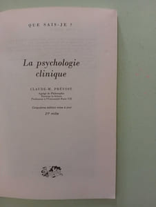 La psychologie clinique