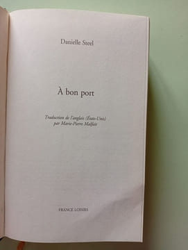 À bon port. Danielle Steel