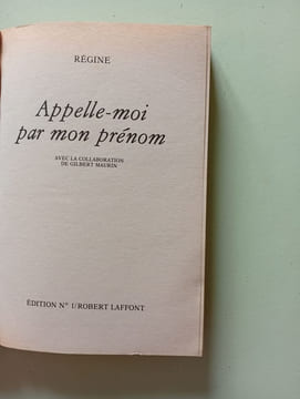Appelle-moi par mon prénom. Régine