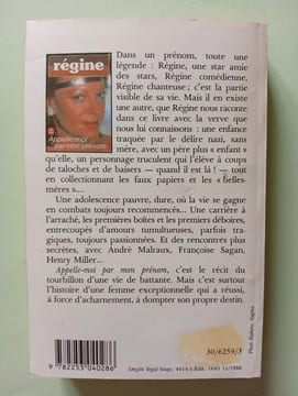 Appelle-moi par mon prénom. Régine