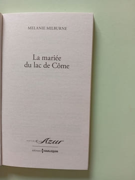 La mariée du lac de Côme. Milburne Melanie Lamberson Louise