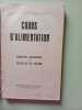 Cours d'alimentation Principes culinaires et recettes de cuisine. 