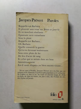 Paroles. Jacques Prévert