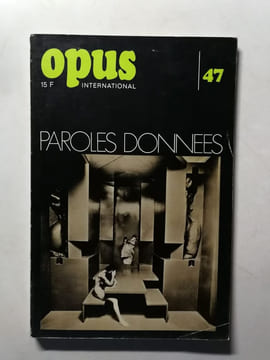 Opus international Paroles données nº 47. undefined