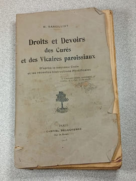 Droits et devoirs des Curés et des Vicaires paroissiaux. M. Bargilliat