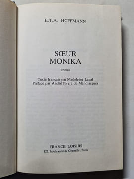 Soeur Monika. E.A. Hoffmann