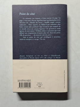 Point de côté. Josyane Savigneau