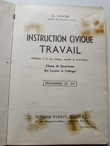 Instruction civique travail