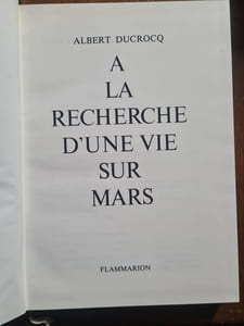 A la recherche d'une vie sur Mars
