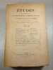 &Eacute;tudes - Revue fond&eacute;e en 1856... - 5 Avril 1909 II. Par des P&egrave;res de la Compagnie de J&eacute;sus