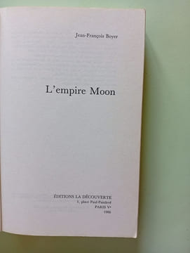 L'empire moon. Boyer Jean-Francois