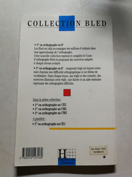 1er en orthographe: 6e. Bled  Berlion
