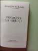 Pourquoi la Gr&egrave;ce. Jacqueline de Romilly