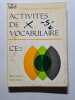 Activit&eacute;s de vocabulaire. Roger Schmitt  Martin Olive