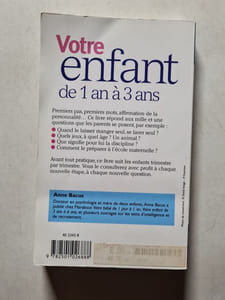Votre enfant de 1 an à 3 ans