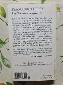 Les chemins de Garance. Bourdon Francoise