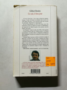 Ce soir il fera jour. GILBERT BORDES
