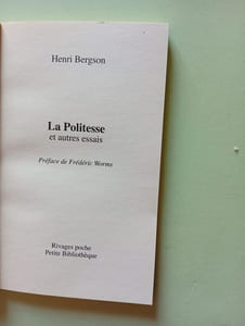 La Politesse : Et autres essais