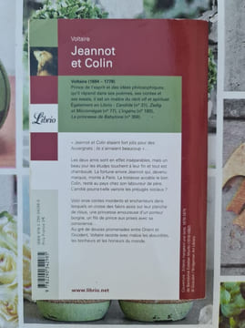 Jeannot et Colin et autres contes philosophiques. Voltaire