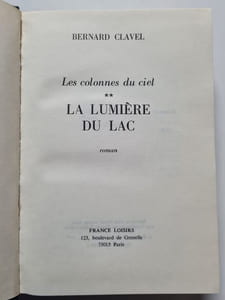 Les colonnes du cielLa lumière du lac
