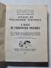 L'id&eacute;e de philosophie politique. P. Arnauld  P. Bastid  H. Batiffol  J.W. Chapman  S. Cotta  B. de Jouvenel  R. Polin  R. Treves  D. Sternberger