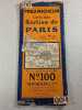 Carte des Sorties de Paris 100. Michelin & Cie